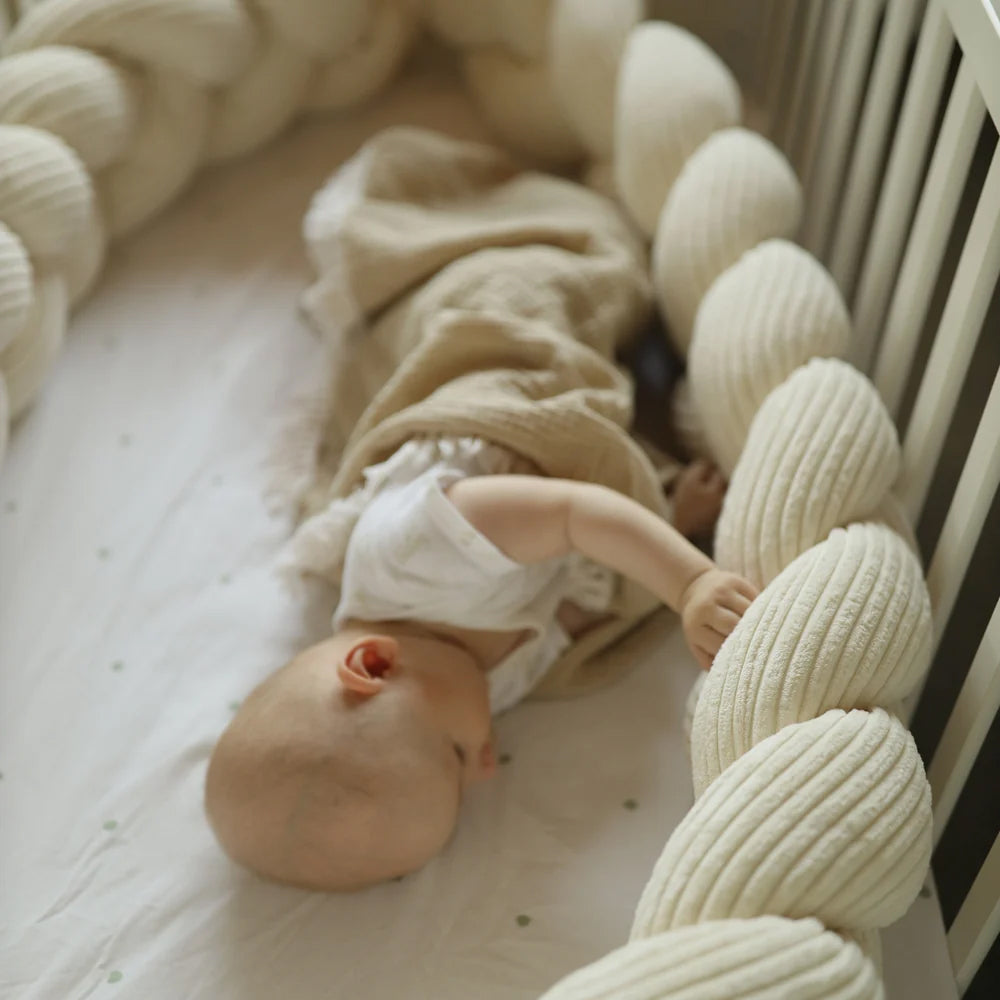 Design4Kids geflochtene Bettschlange Jewel aus Cord-Stoff (1,50 - 3,00 m)