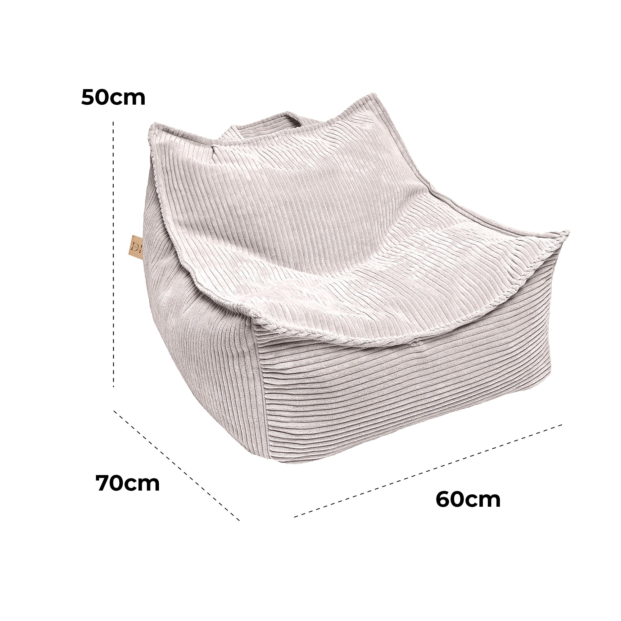 Design4Kids Kinder-Sitzsack Jewel Cord als Sessel