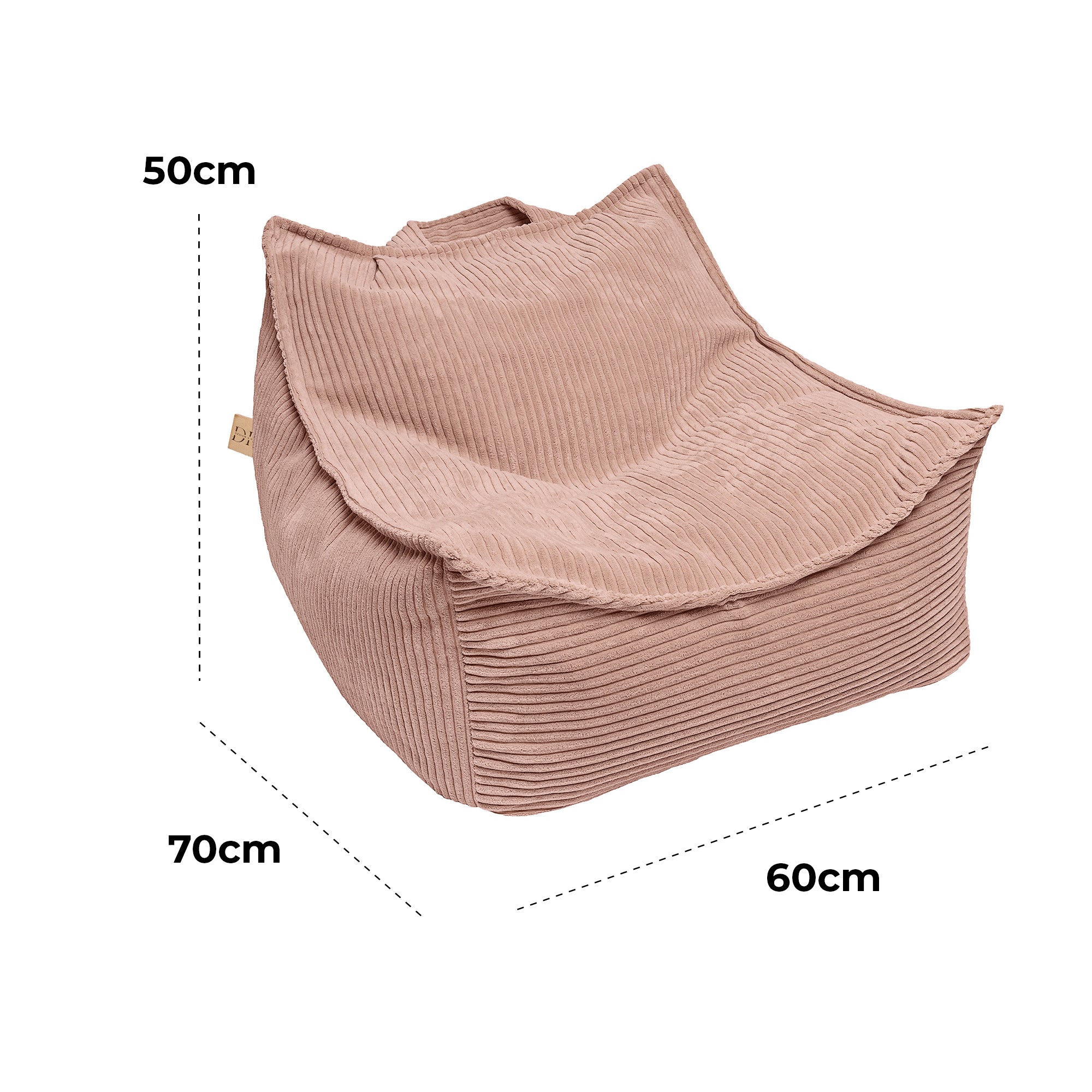 Design4Kids Kinder-Sitzsack Jewel Cord als Sessel