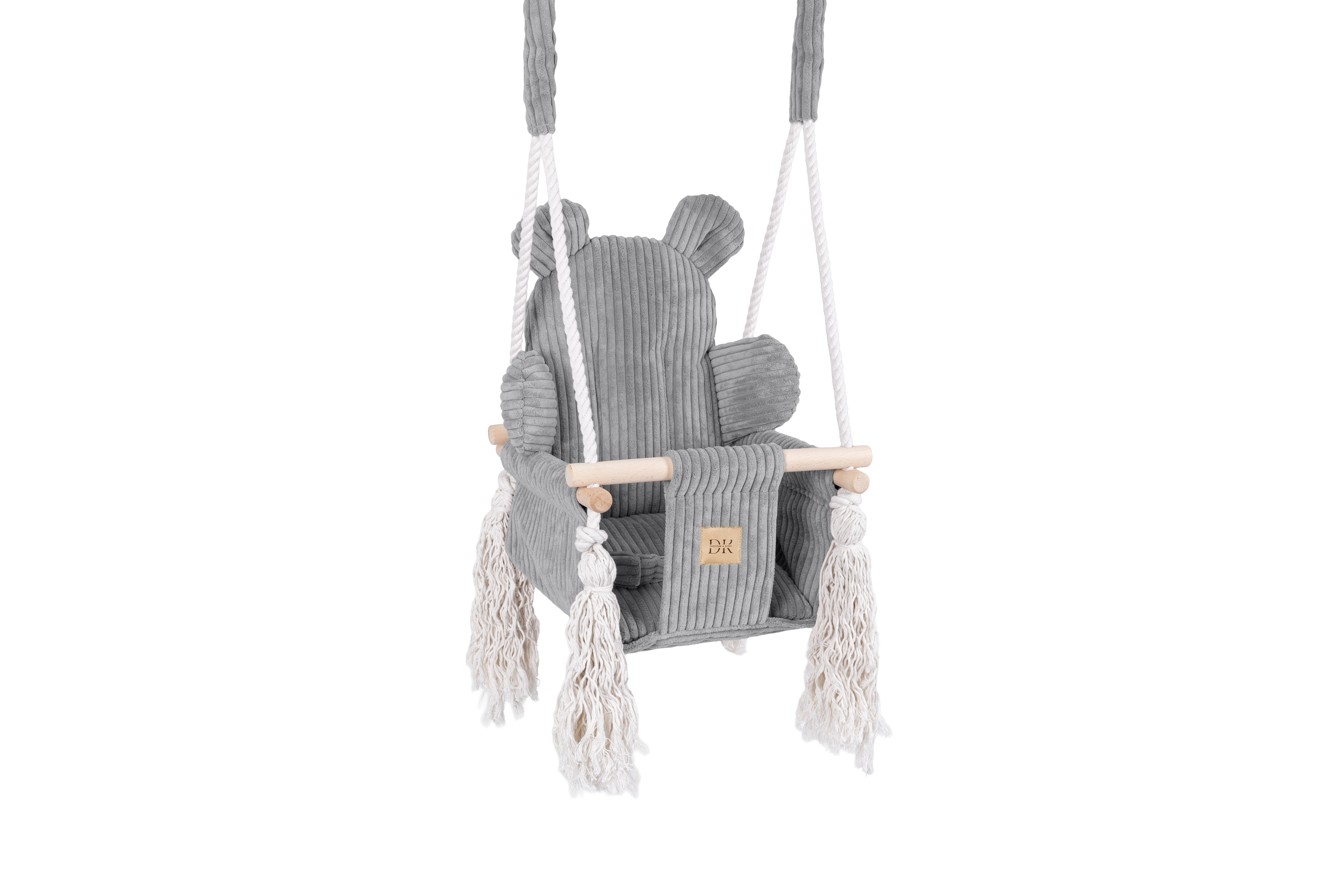 Design4Kids Babyschaukel Cord Grande - cloudy grey