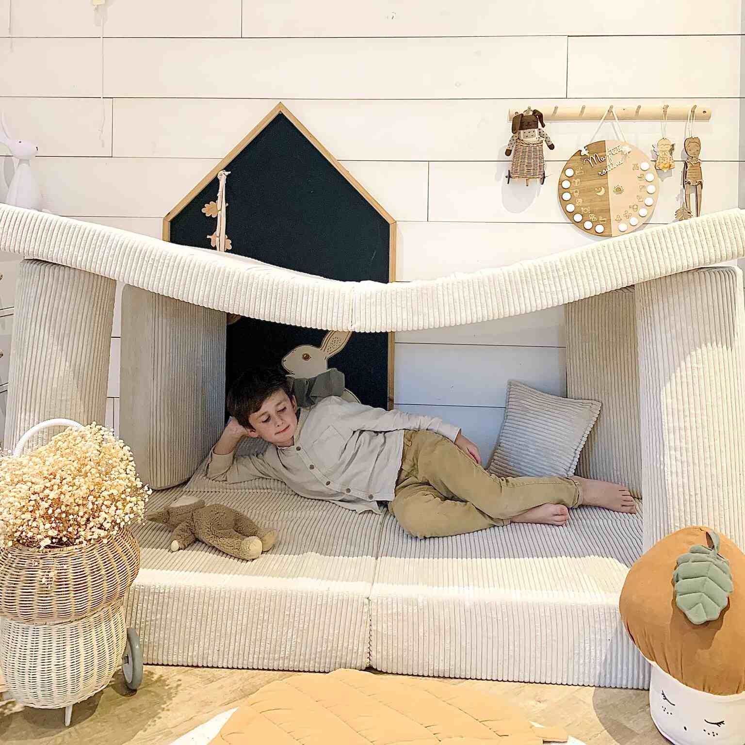 Design4Kids XL Spielsofa Cord Puero