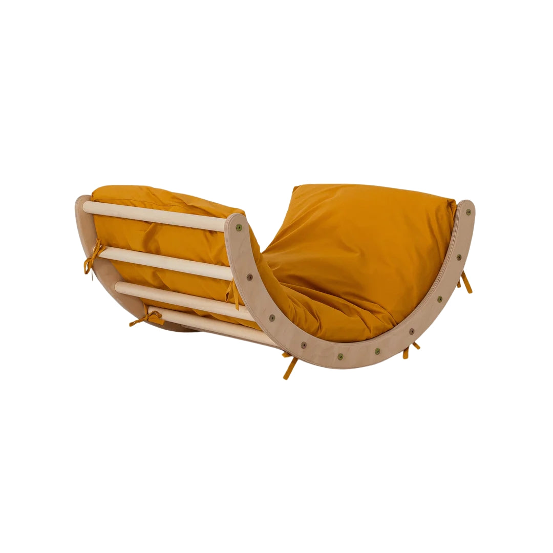 Design4kids Wippkissen 59x96x8 cm für Galagos/ Tarsier - Senf