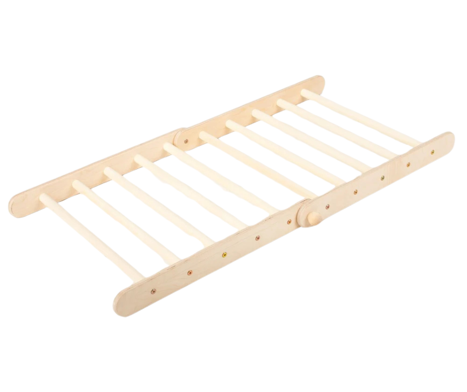 Design4Kids Montessori Kletterset Galagos - Pikler Kletterdreieck mit Rutsche und Kletterbogen