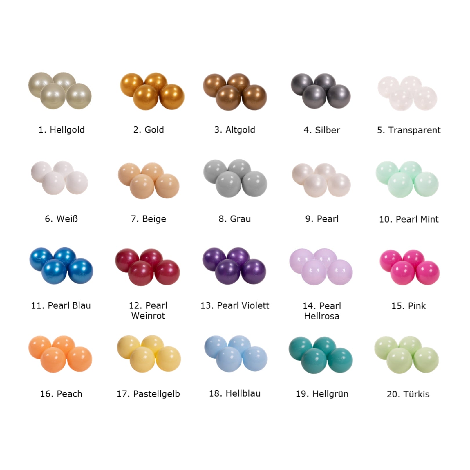 Design4Kids Bälle für Bällebad, 200 Bälle - eigene Farbauswahl