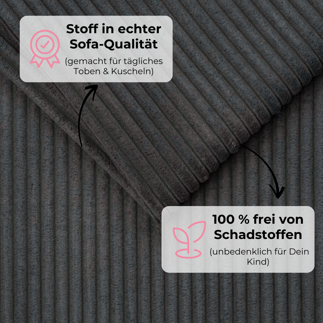 Design4Kids XXL Spielsofa Cord Grande