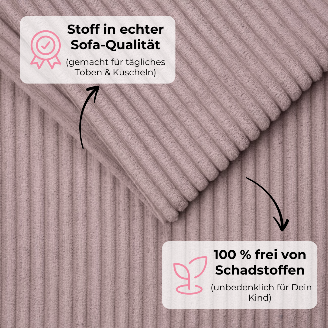 Design4Kids XL Spielsofa Cord Puero