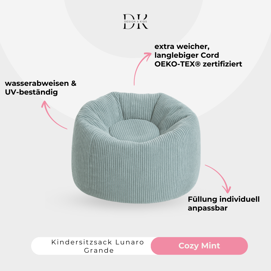 Design4Kids Kindersitzsack Lunaro Grande