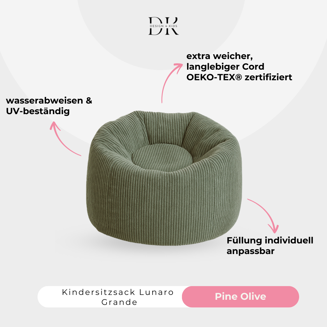 Design4Kids Kindersitzsack Lunaro Grande