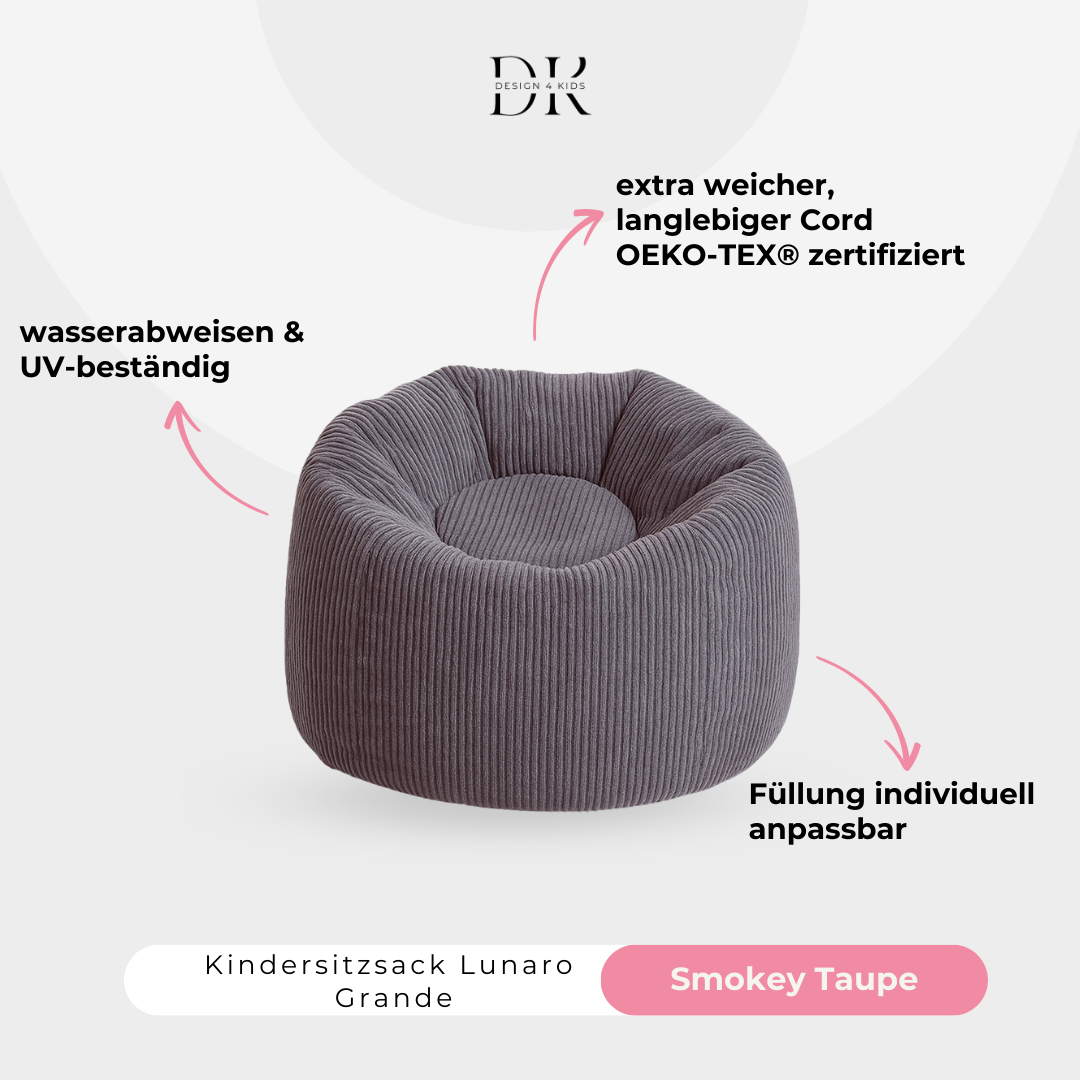Design4Kids Kindersitzsack Lunaro Grande