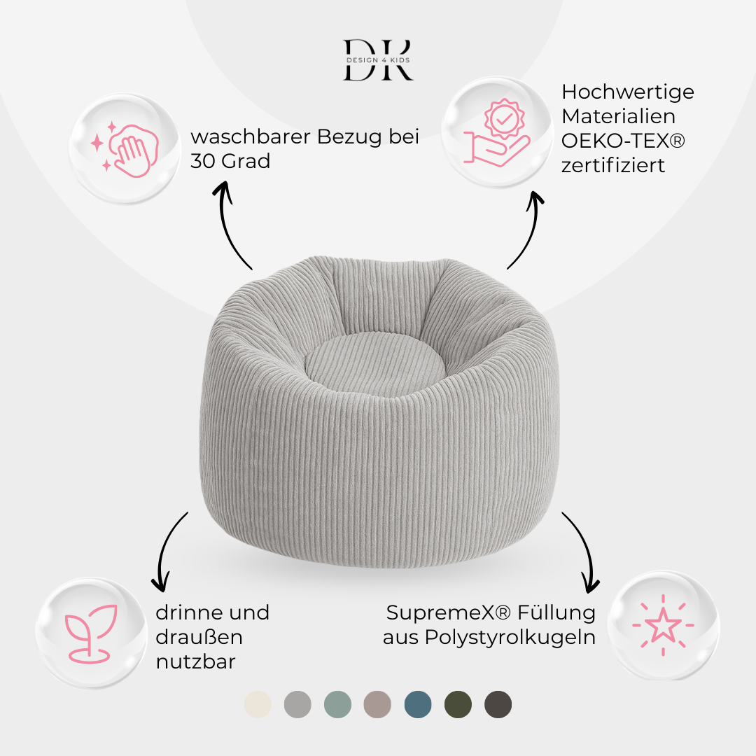 Design4Kids Kindersitzsack Lunaro Grande