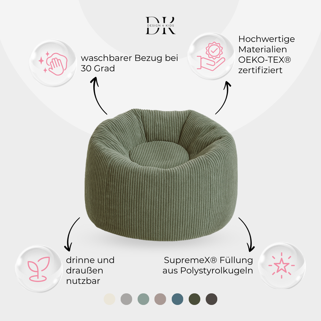 Design4Kids Kindersitzsack Lunaro Grande