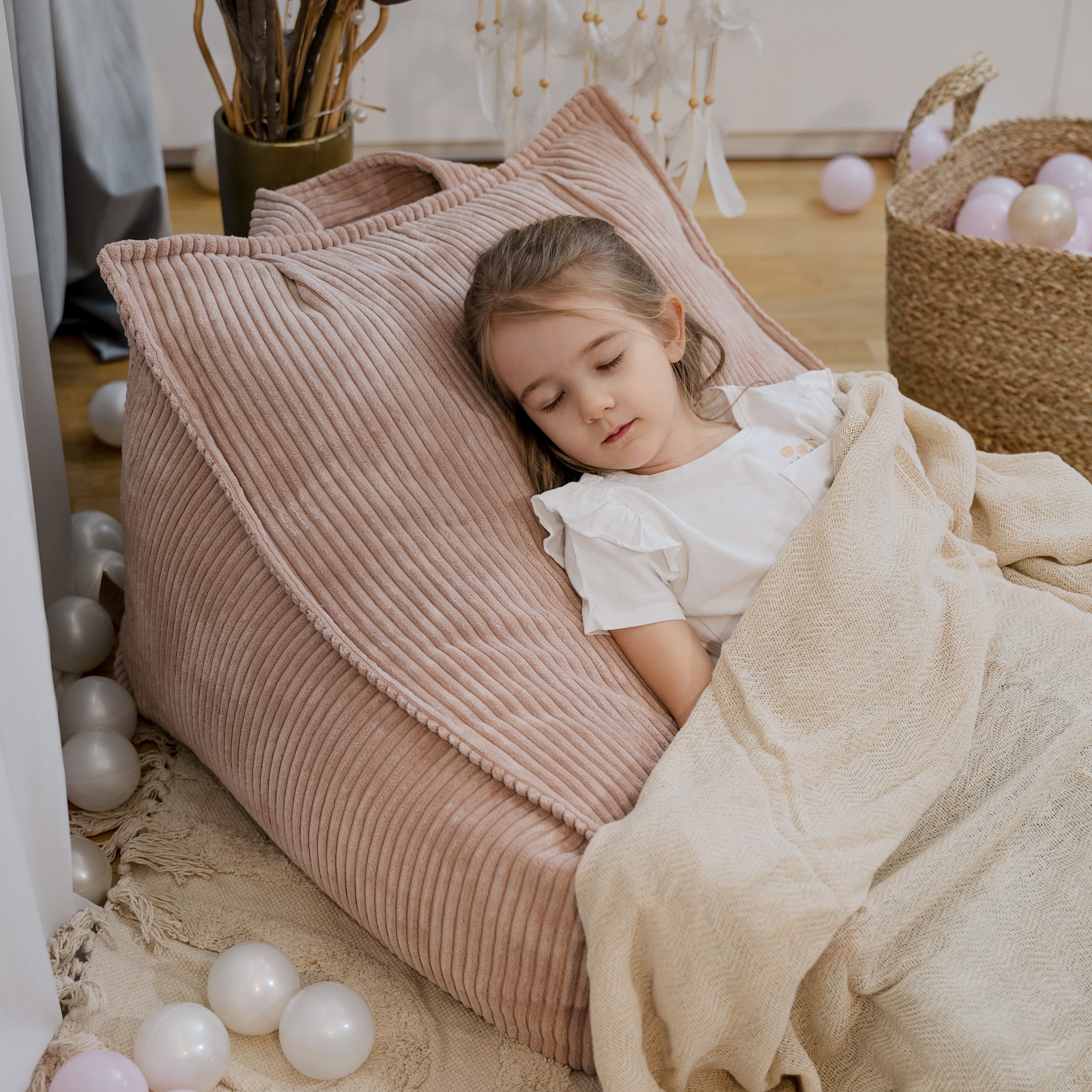 Design4Kids Kinder-Sitzsack Jewel Cord als Sessel