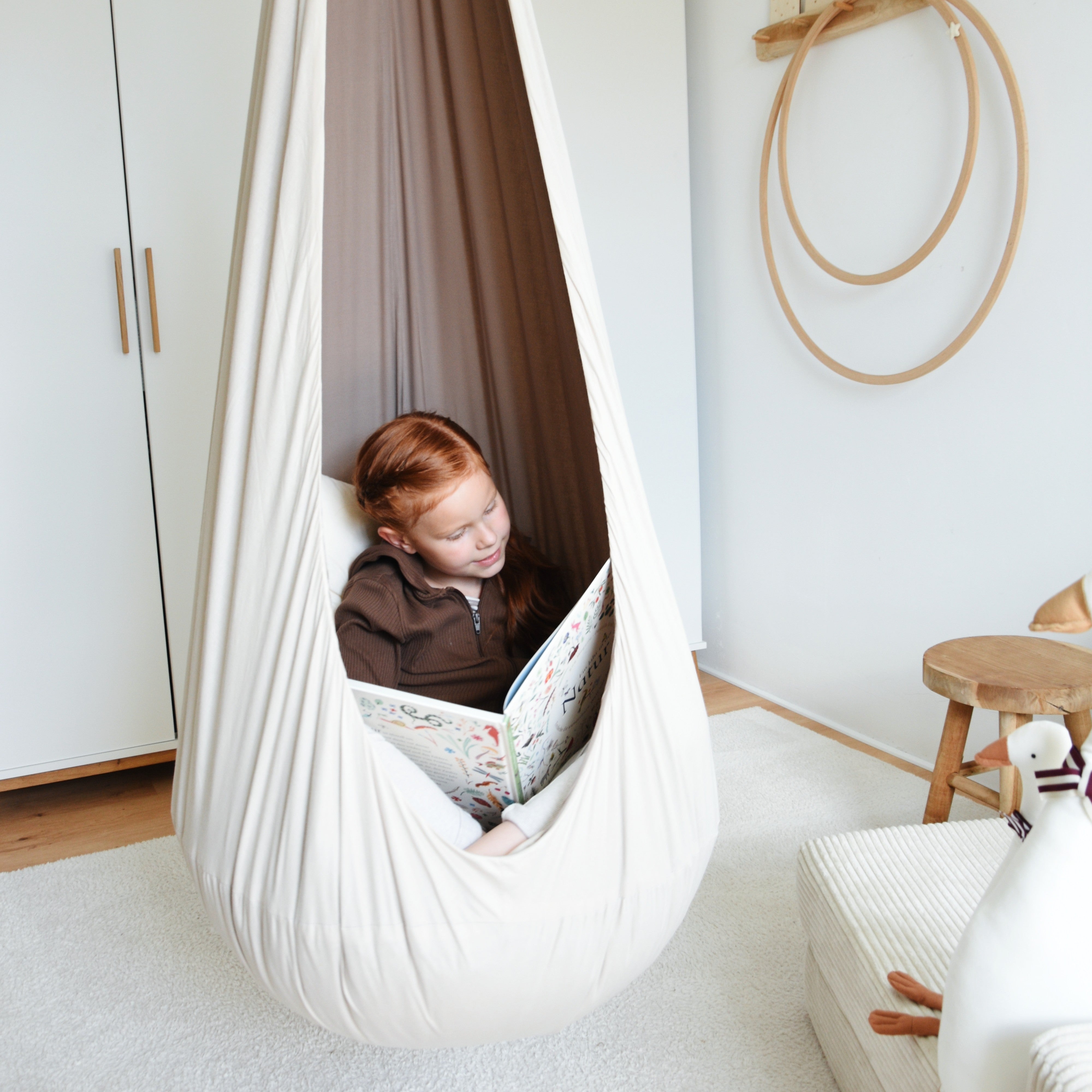 Design4Kids Hängesessel Cocoon Caramel Marshmallow - beige