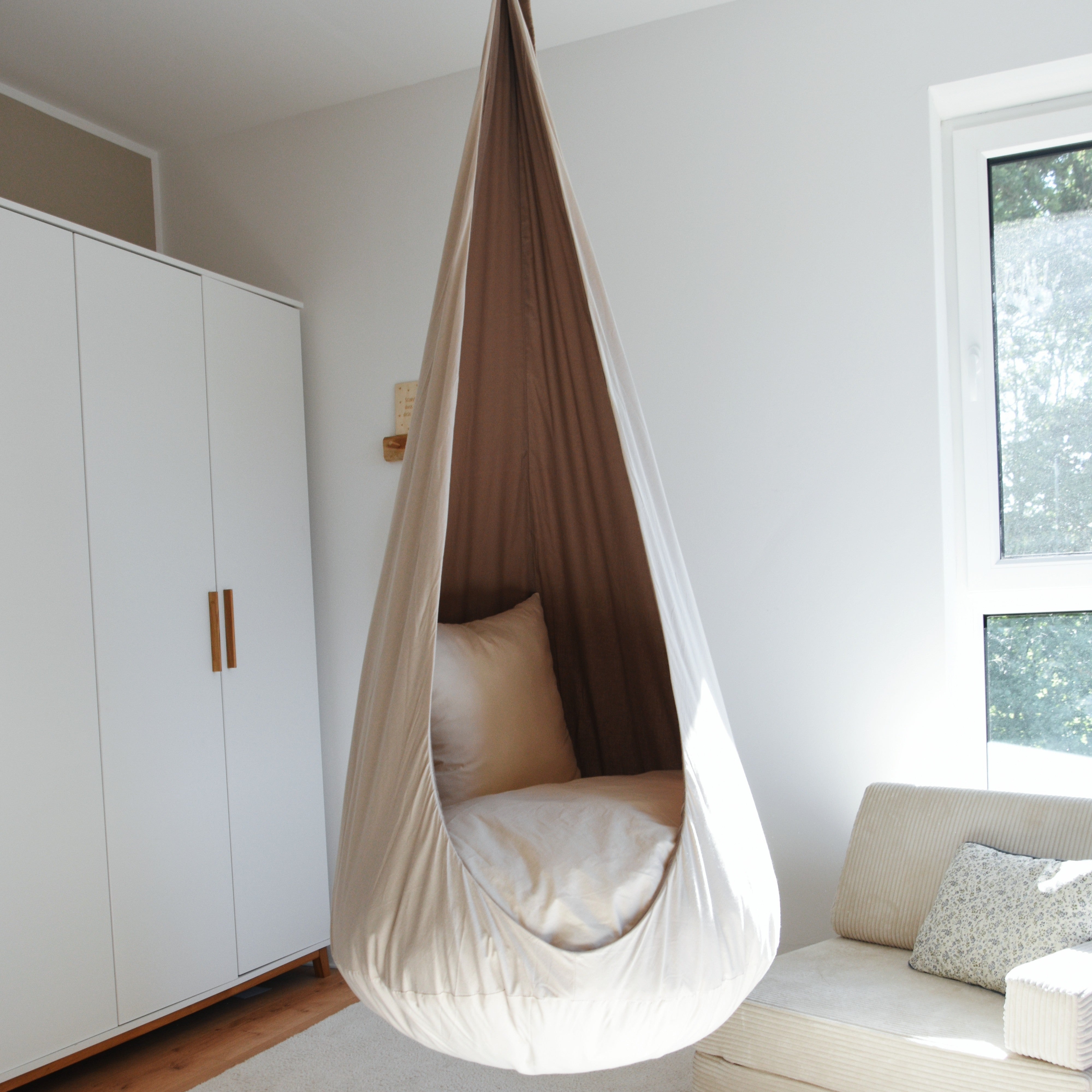 Design4Kids Hängesessel Cocoon Caramel Marshmallow - beige