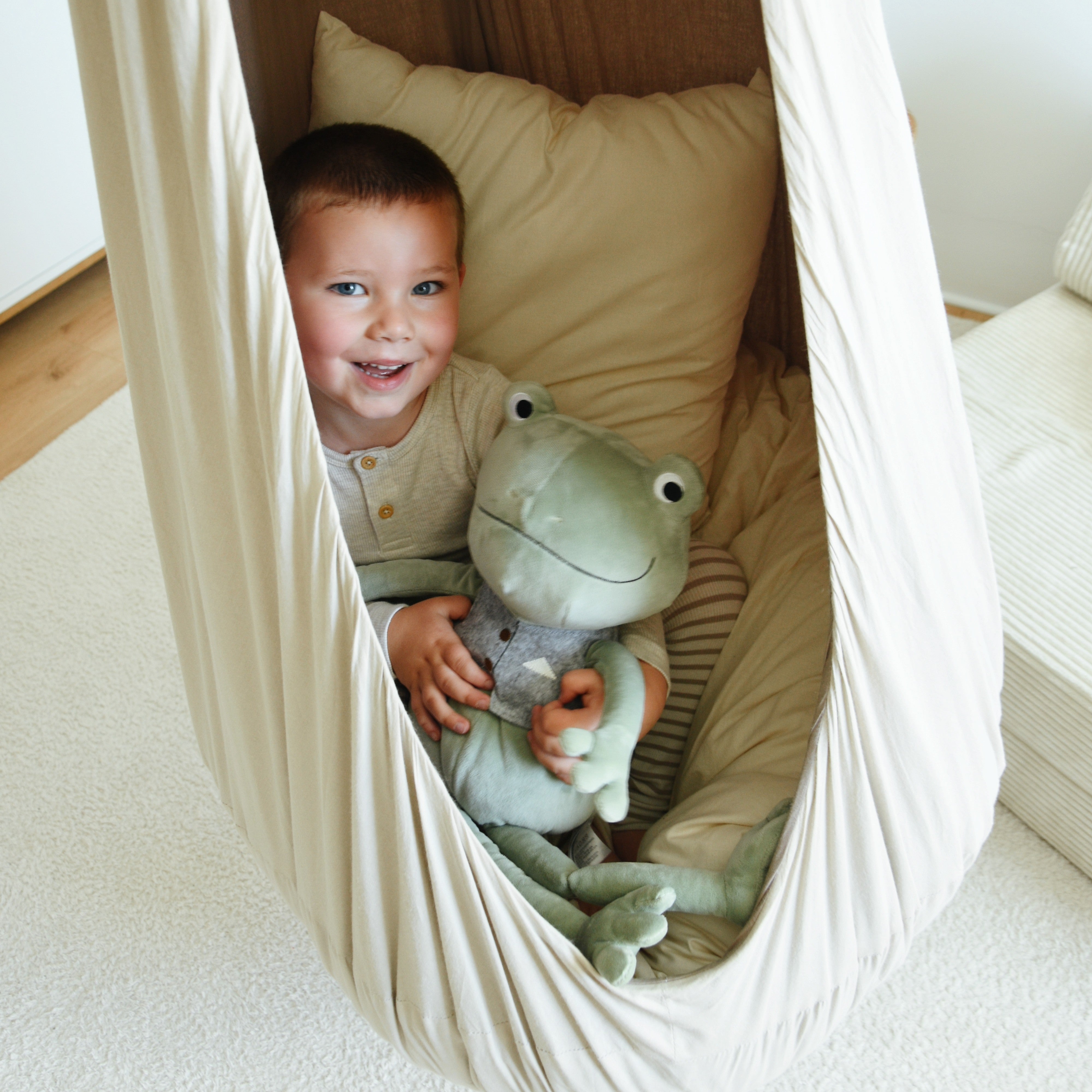 Design4Kids Hängesessel Cocoon Caramel Marshmallow - beige