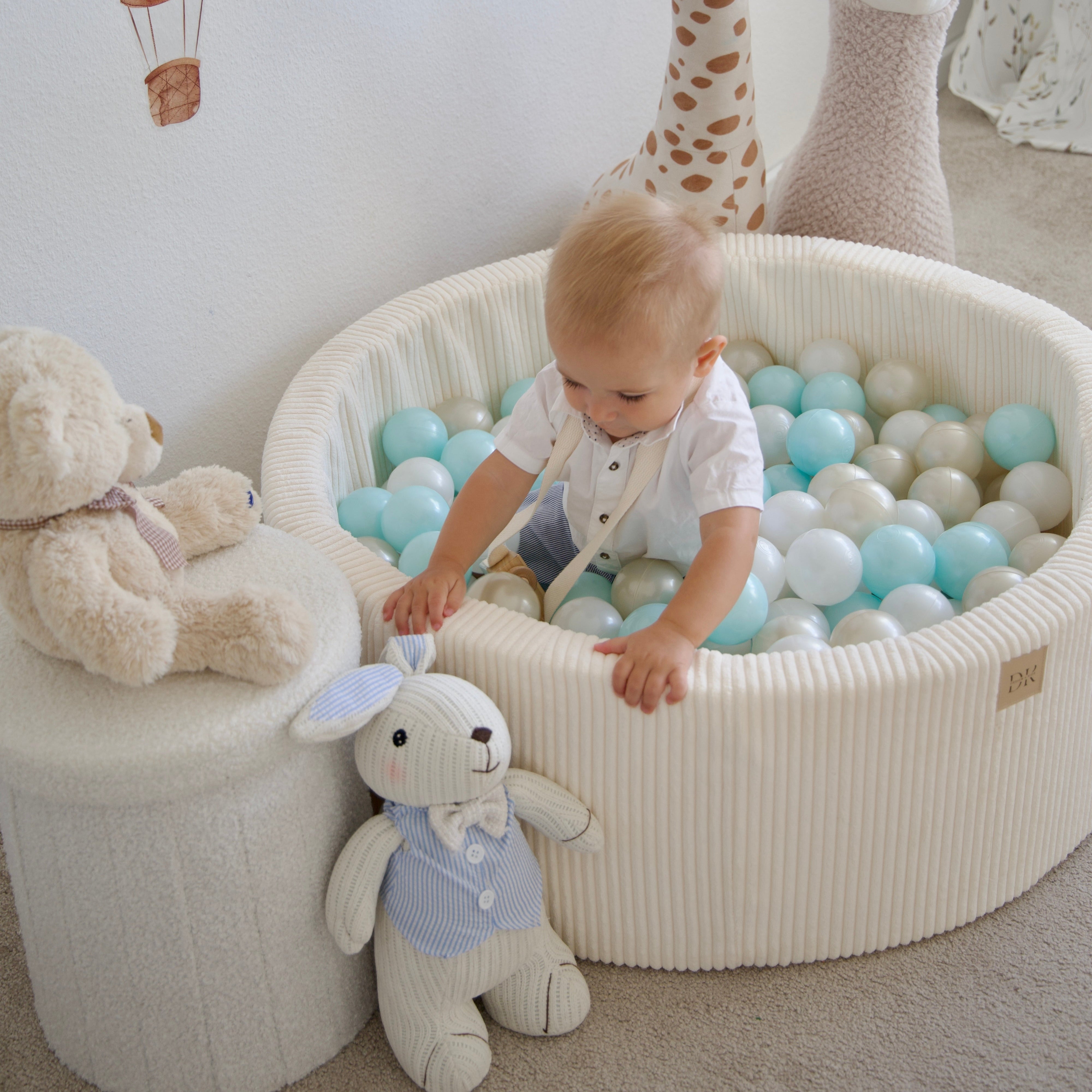 Design4Kids Schaumspielset Jewel Cord mit Bällebad, 200 Bälle - eigene Farbauswahl