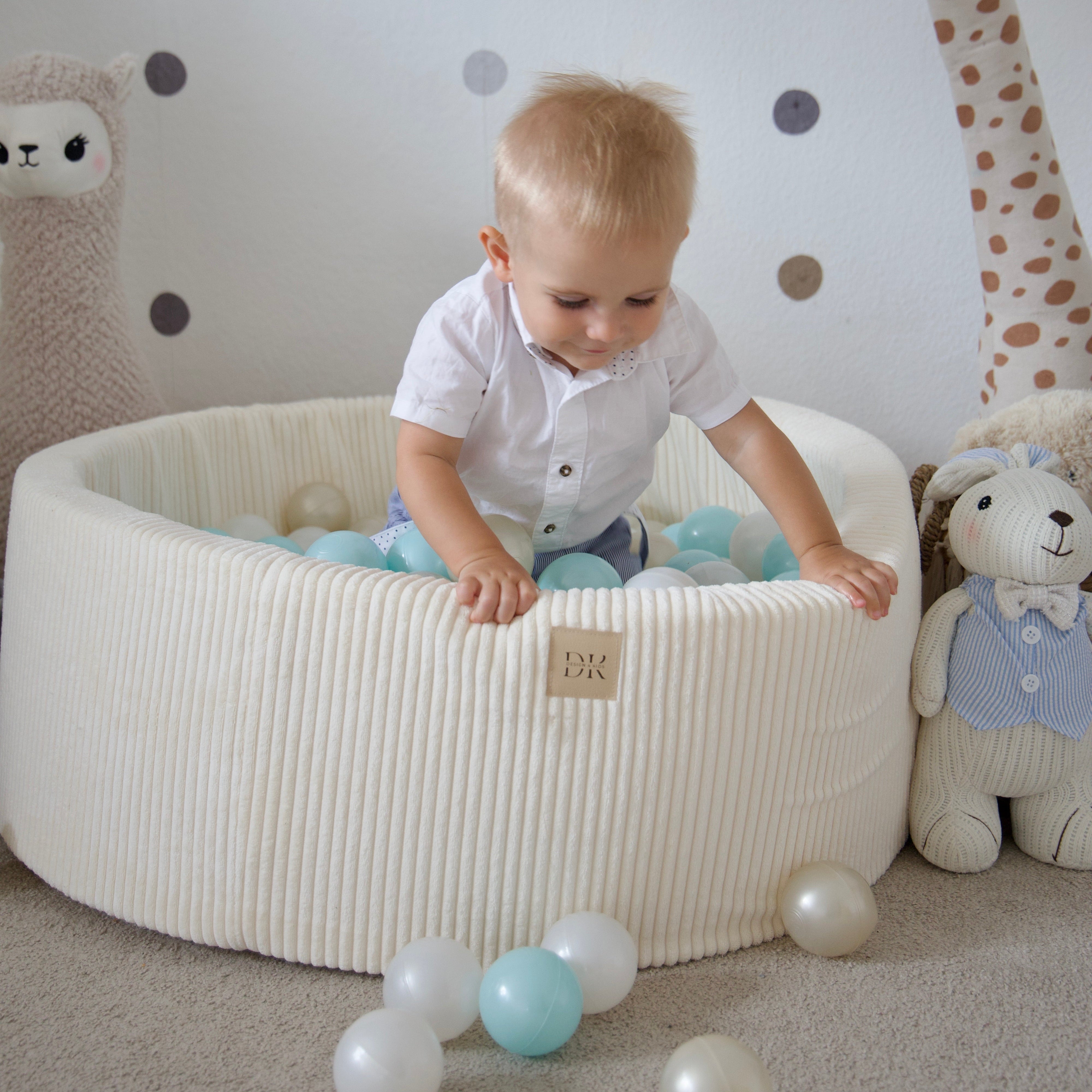 Design4Kids Schaumspielset Jewel Cord mit Bällebad, 200 Bälle - eigene Farbauswahl