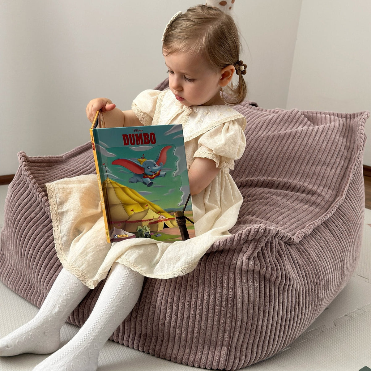 Design4Kids Kindersessel Jewel Cord eckig