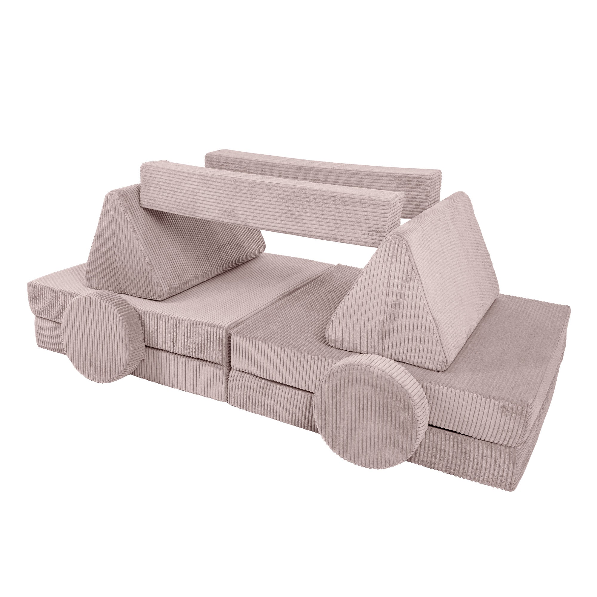 Design4Kids XXL Spielsofa Cord Grande - vintage rose