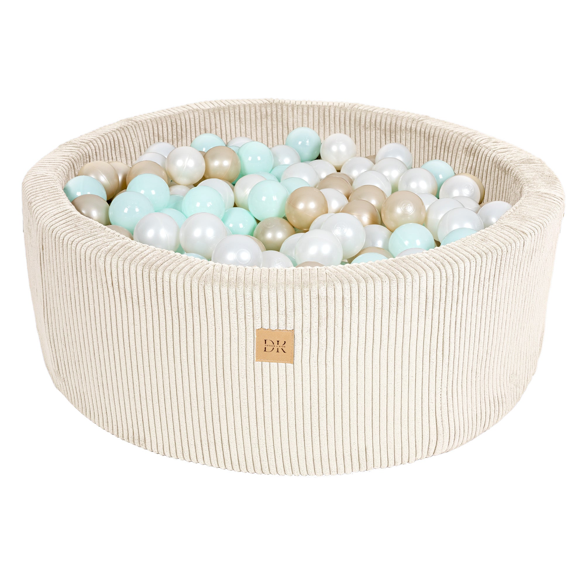Design4Kids Bällebad Jewel 90x30cm Cord, 200 Bälle - eigene Farbauswahl