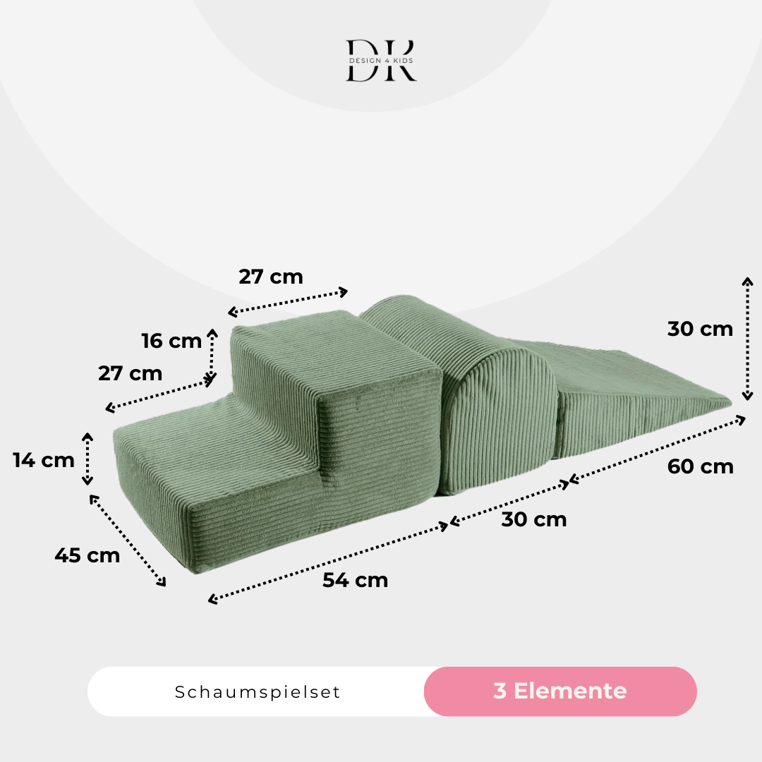 Design4Kids Schaumspielset Jewel Cord mit 3 Elementen