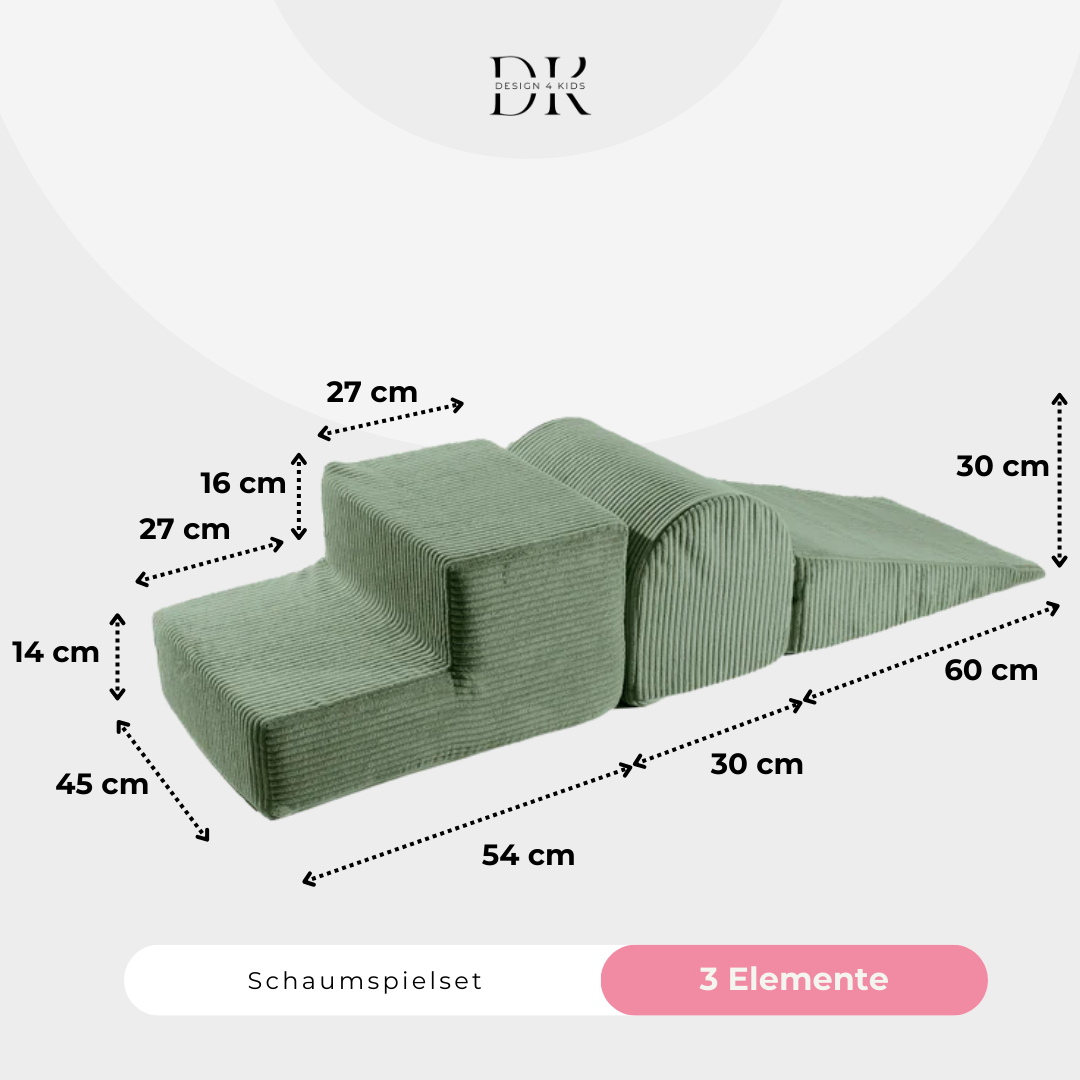 Design4Kids Schaumspielset Jewel Cord mit Bällebad, 200 Bälle - eigene Farbauswahl