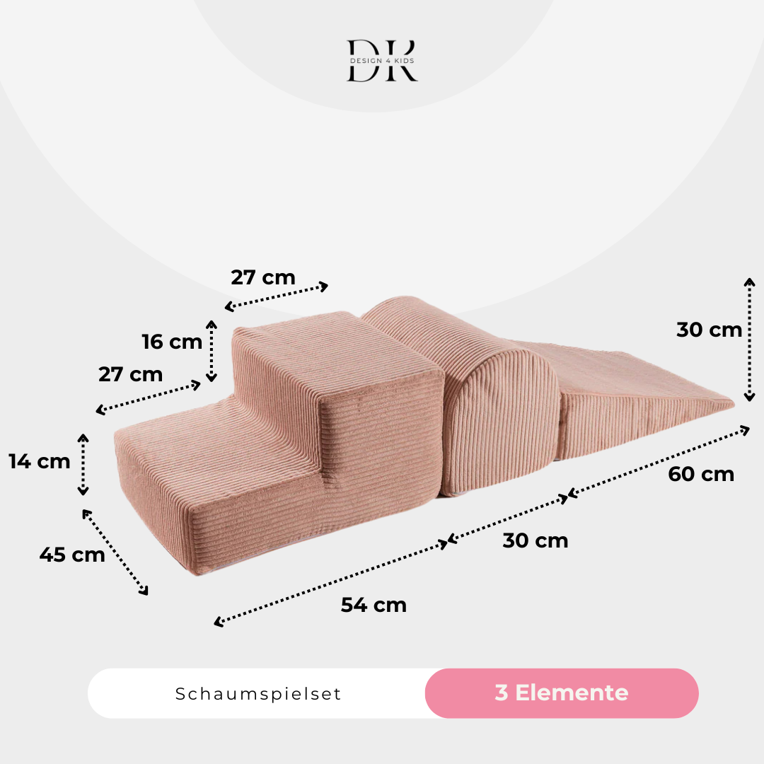 Design4Kids Schaumspielset Jewel Cord mit Bällebad, 200 Bälle - eigene Farbauswahl