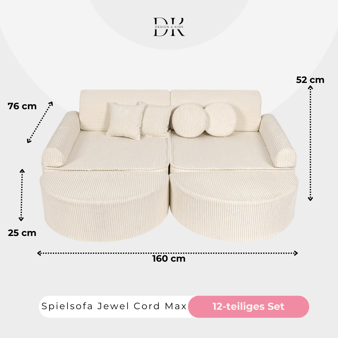 Design4Kids Spielsofa Jewel Max Cord