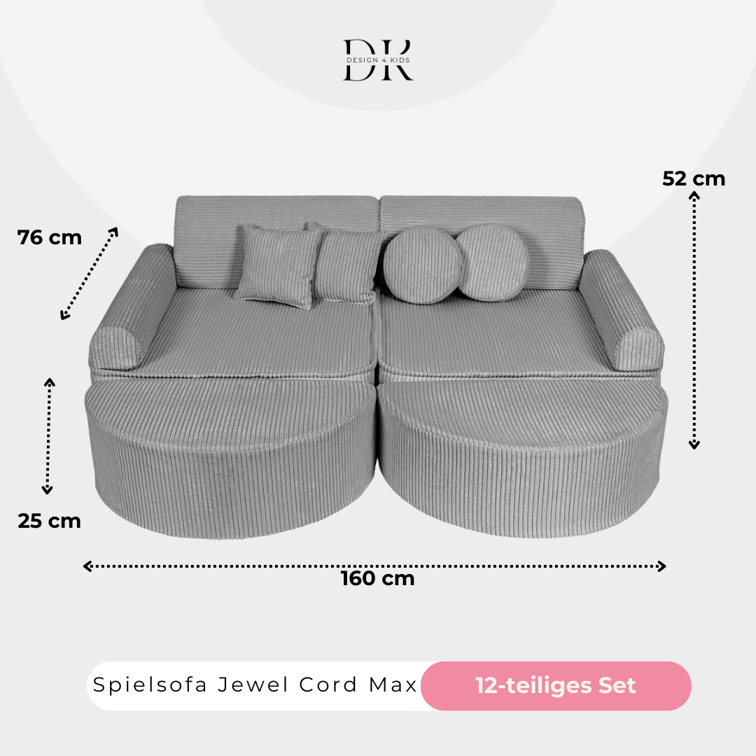 Design4Kids Spielsofa Jewel Max Cord