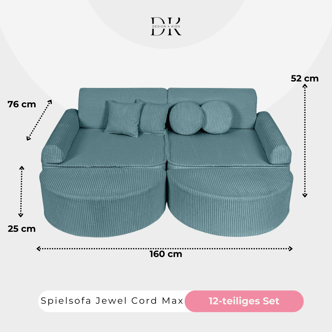 Design4Kids Spielsofa Jewel Max Cord