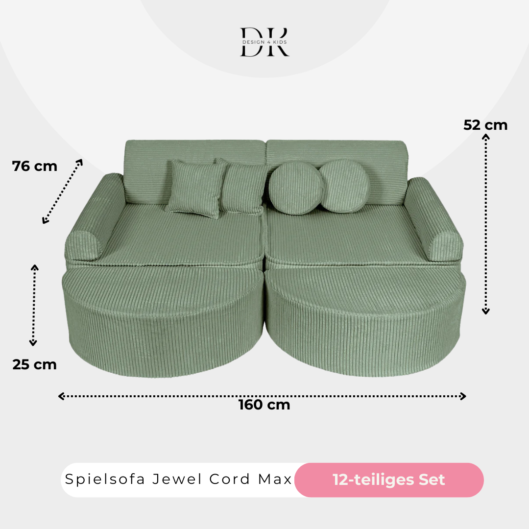 Design4Kids Spielsofa Jewel Max Cord