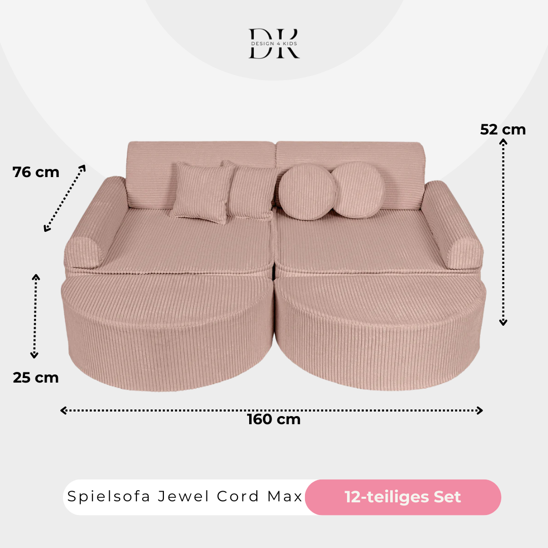 Design4Kids Spielsofa Jewel Max Cord
