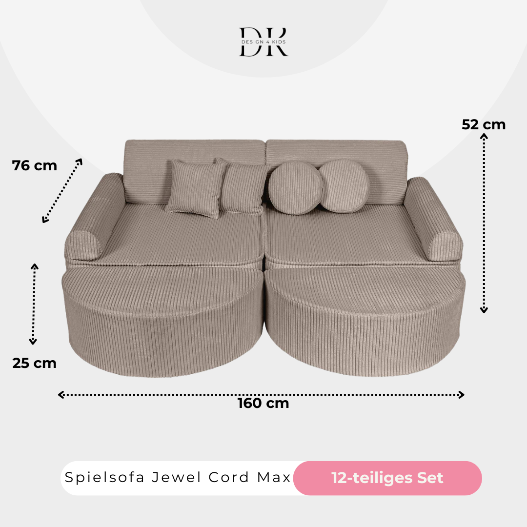 Design4Kids Spielsofa Jewel Max Cord