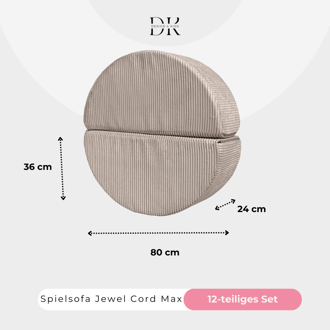 Design4Kids Spielsofa Jewel Max Cord