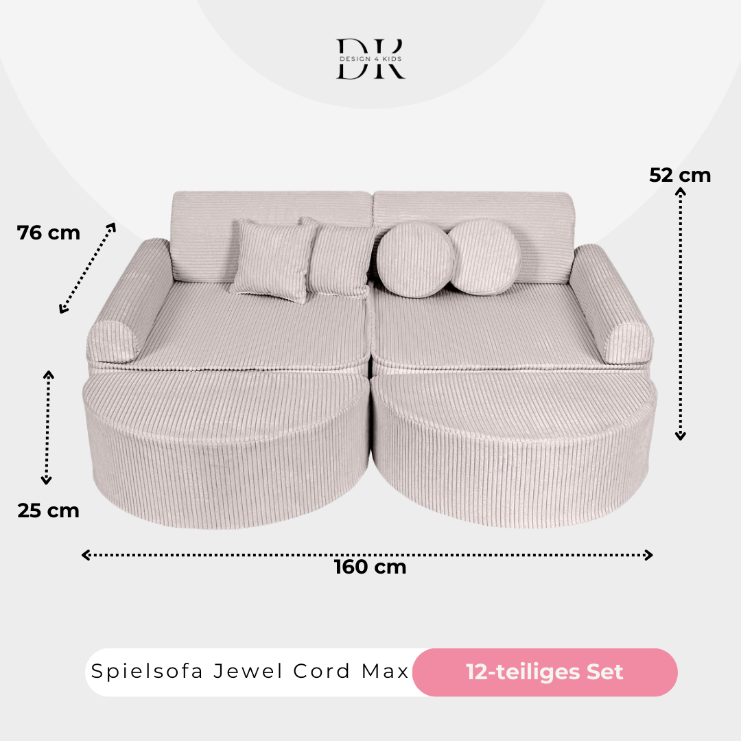 Design4Kids Spielsofa Jewel Max Cord