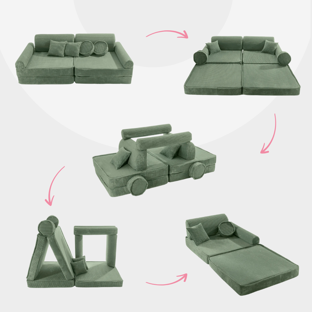 Design4Kids Spielsofa Jewel Cord