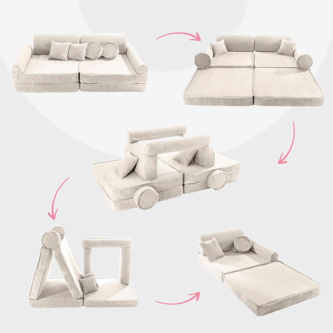 Design4Kids Spielsofa Jewel Cord