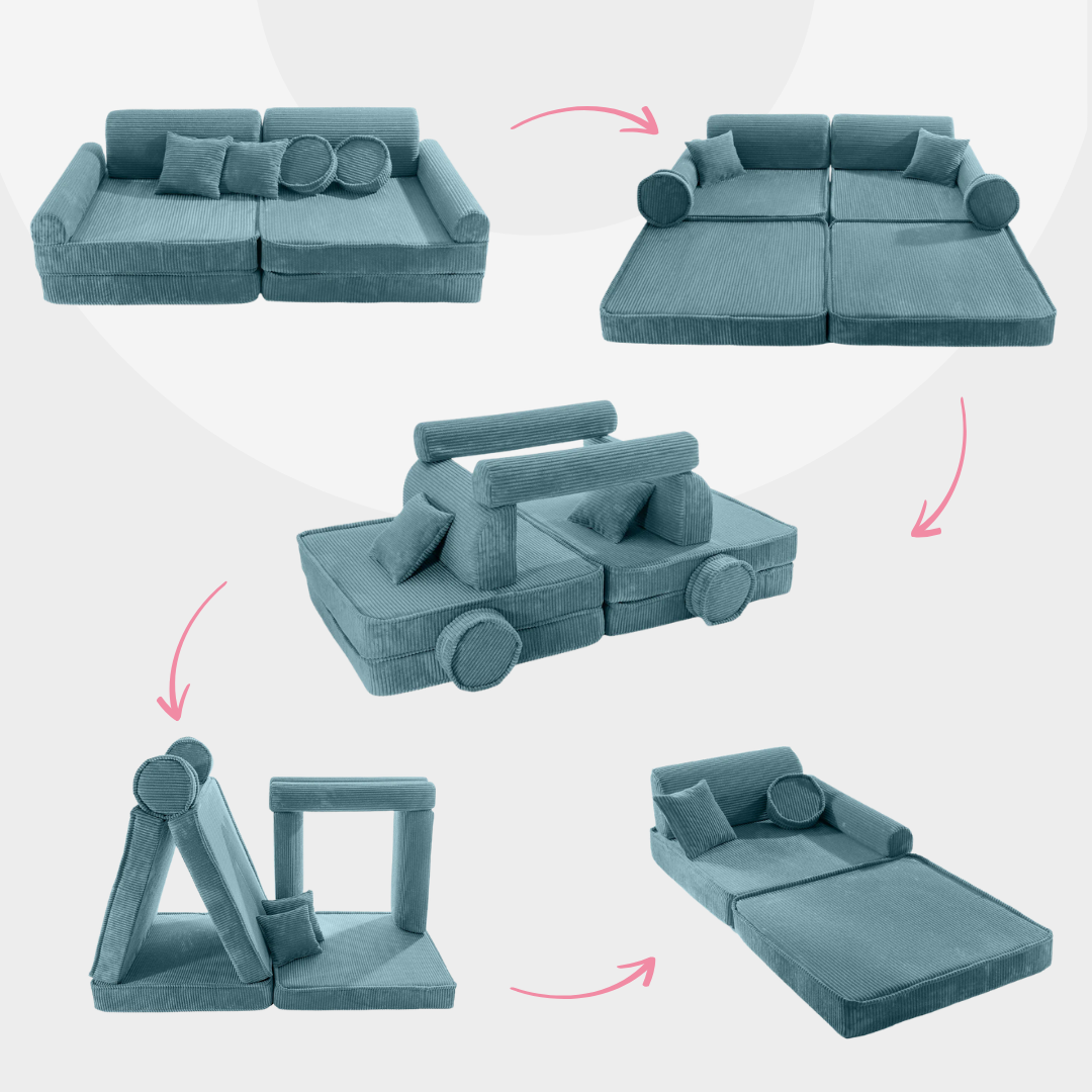 Design4Kids Spielsofa Jewel Cord