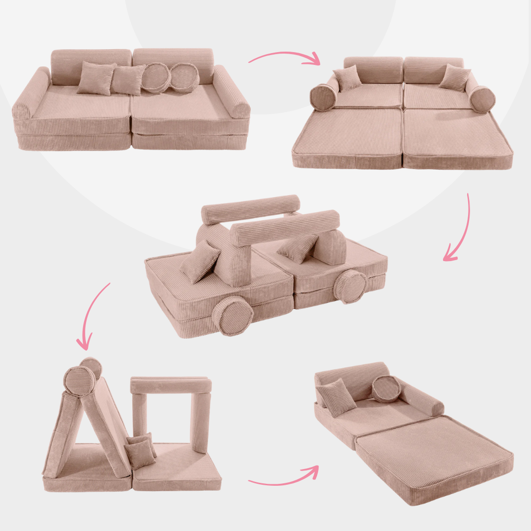 Design4Kids Spielsofa Jewel Cord