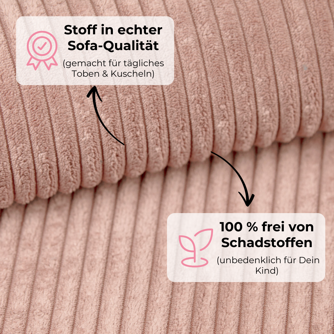 Design4Kids Spielsofa Jewel Cord