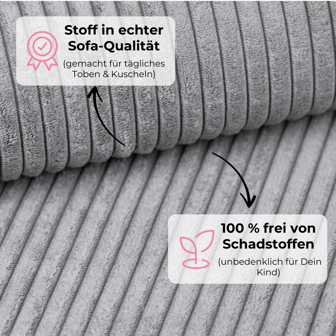 Design4Kids Spielsofa Jewel Cord