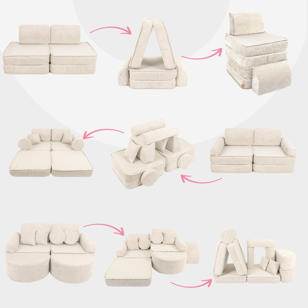 Design4Kids Mini Spielsofa Jewel Cord Plus