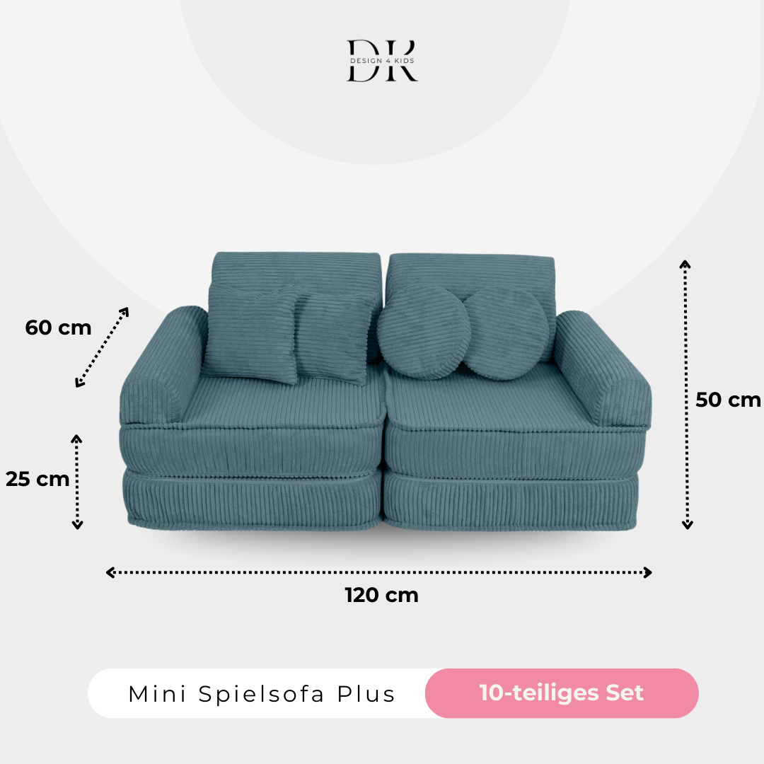 Design4Kids Mini Spielsofa Jewel Cord Plus