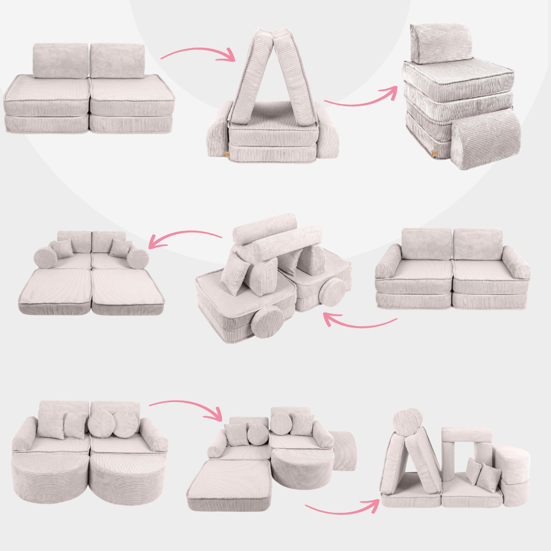 Design4Kids Mini Spielsofa Jewel Cord Plus