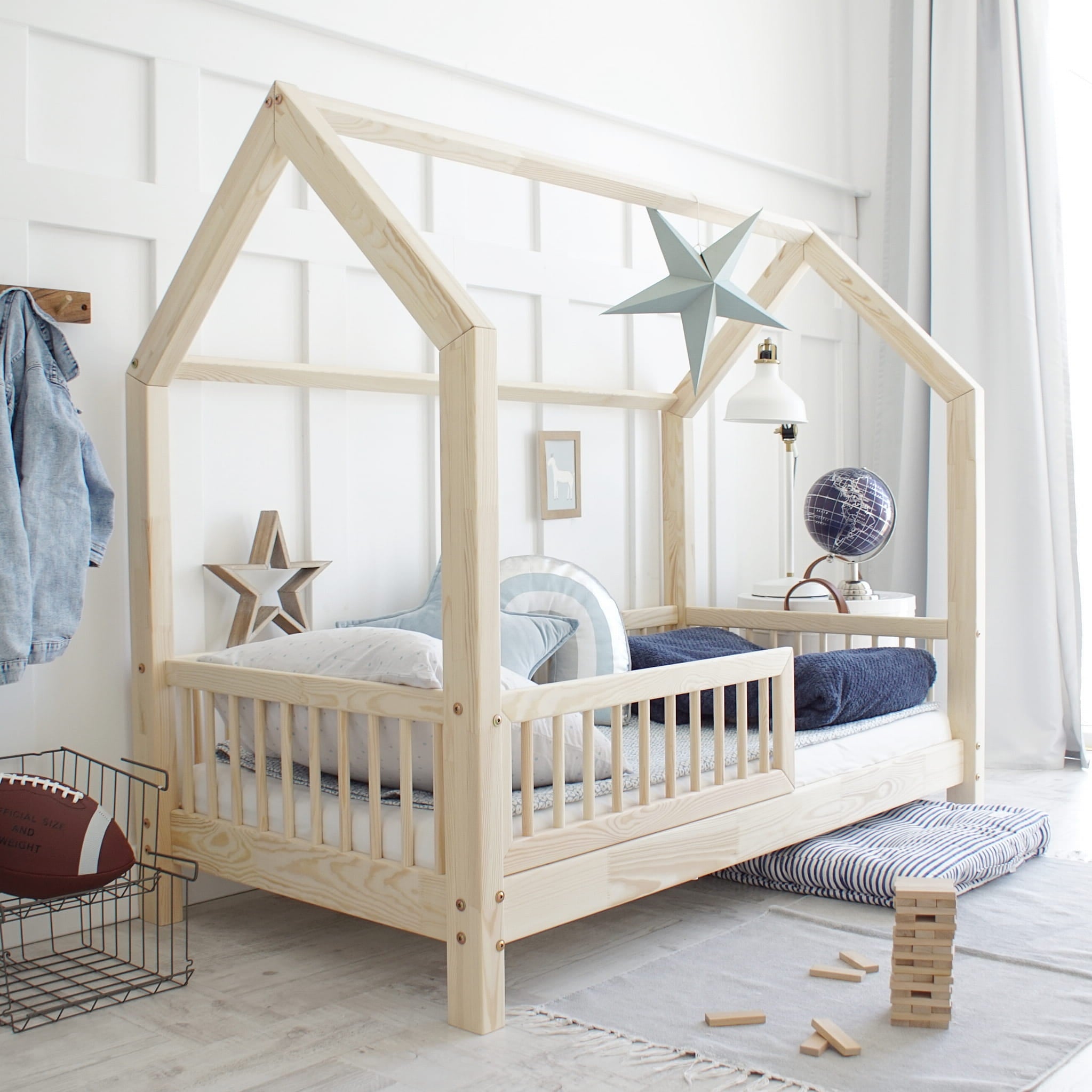 Design4kids Hausbett Sole Komfort - 190x90 Naturholz