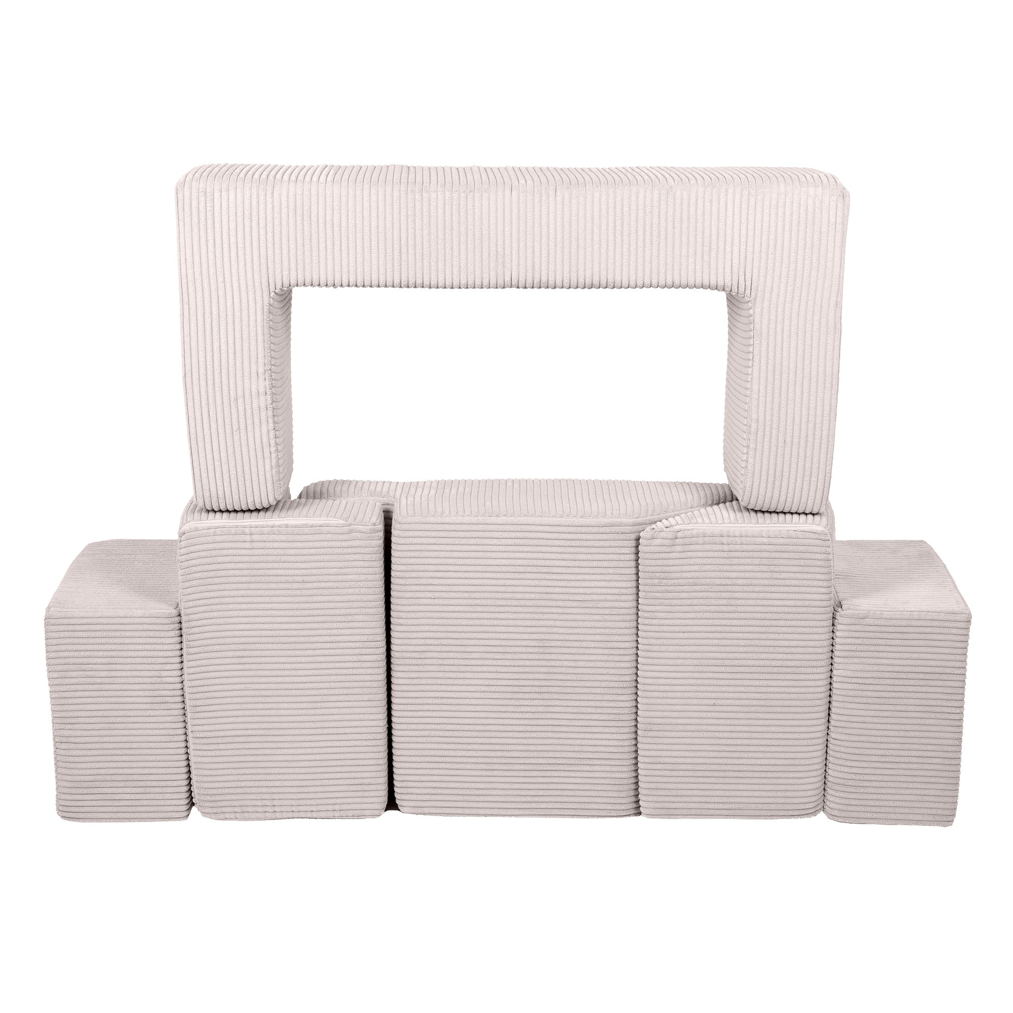 Design4kids Spielsofa Elements Jewel Cord mit Bällebad & 100 Bälle - vintage beige