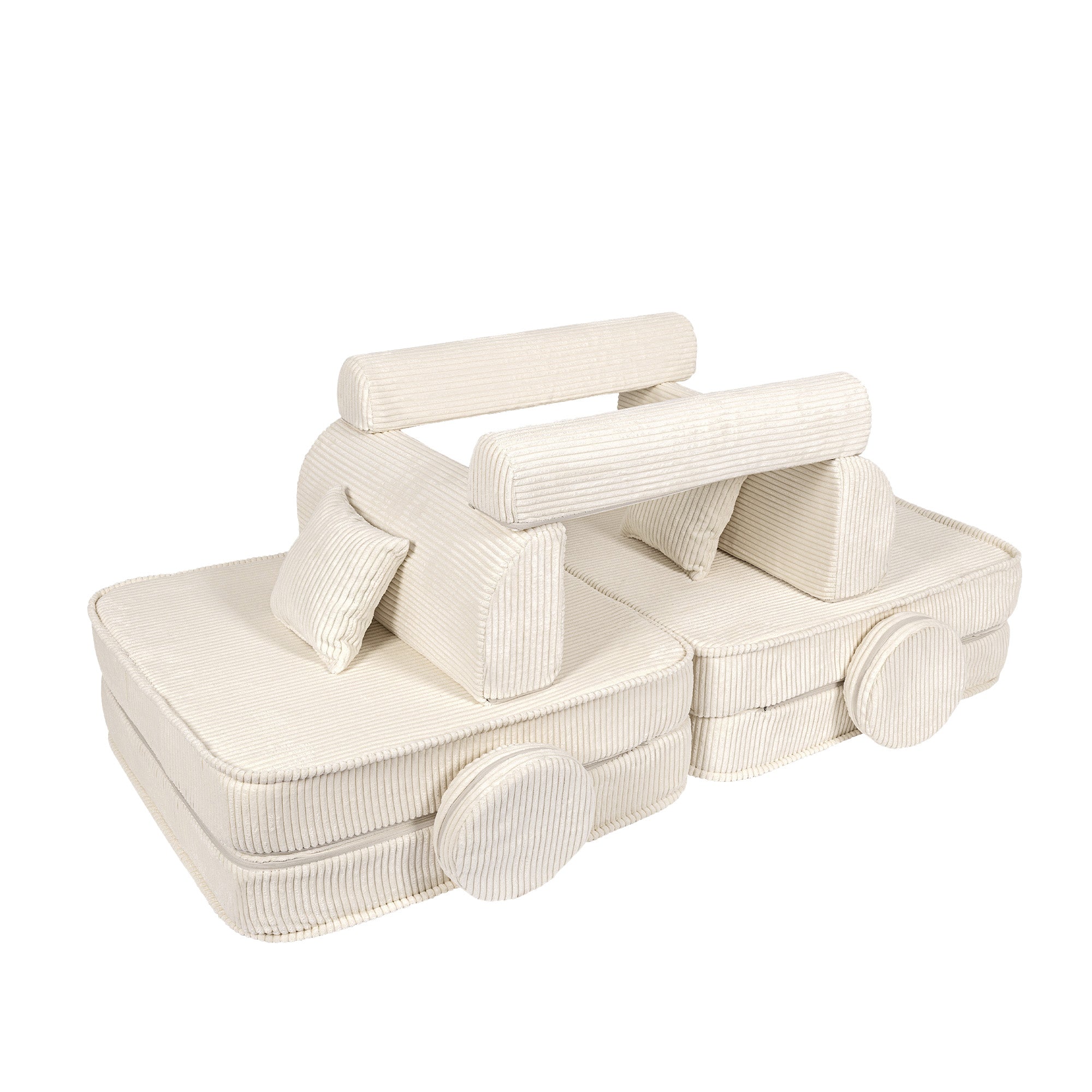 Design4Kids Spielsofa Jewel Max Cord - almond beige