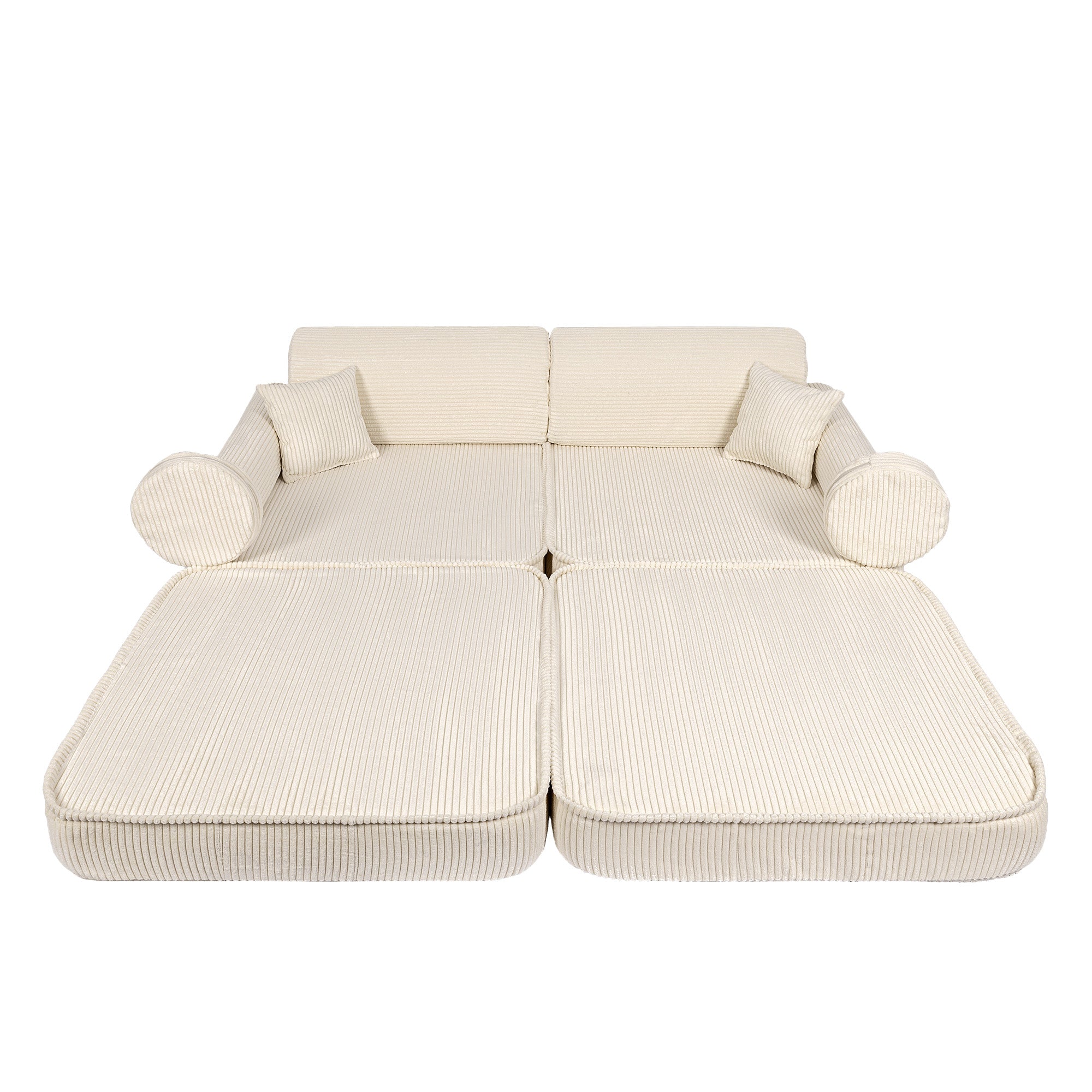 Design4Kids Spielsofa Jewel Max Cord - almond beige