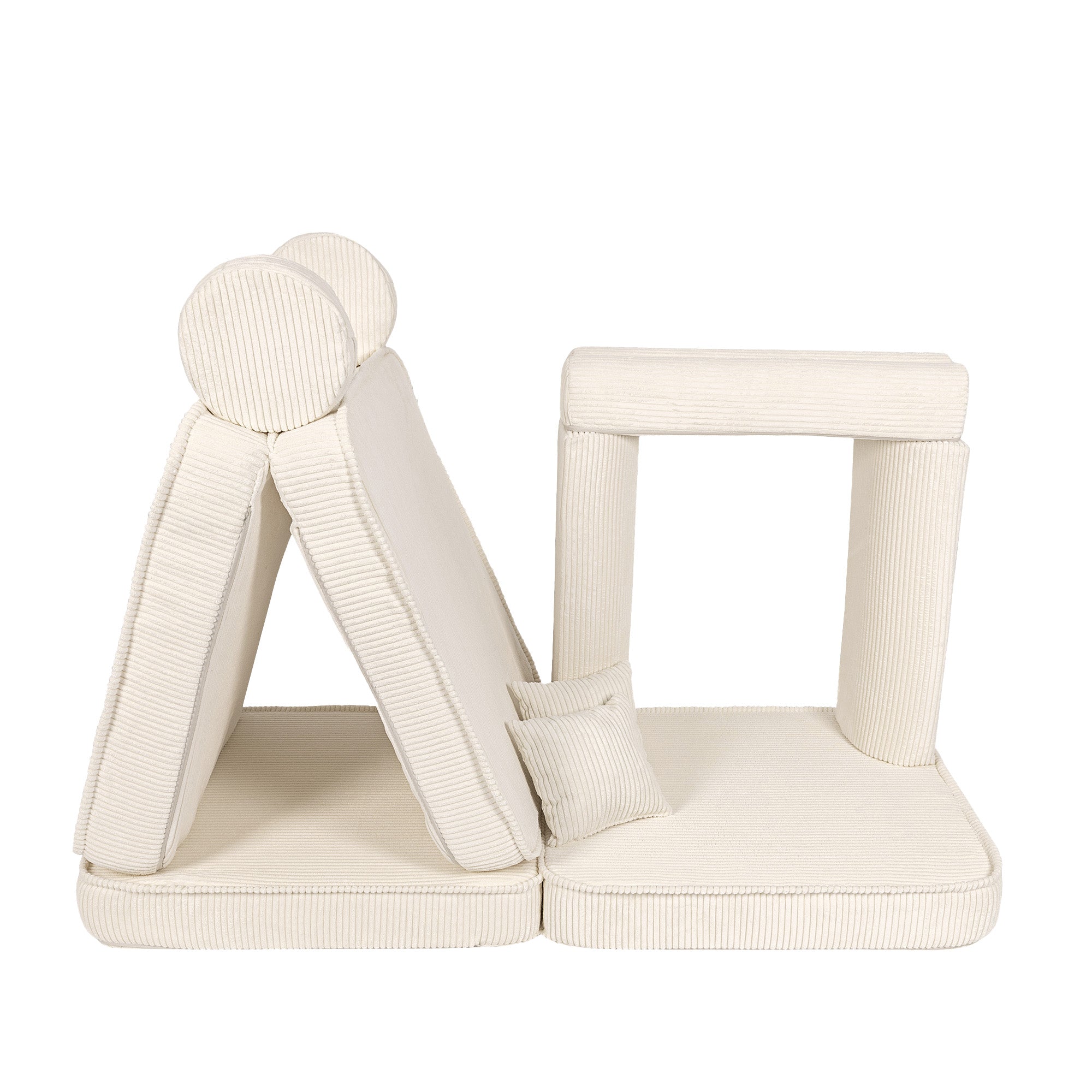 Design4Kids Spielsofa Jewel Max Cord - almond beige