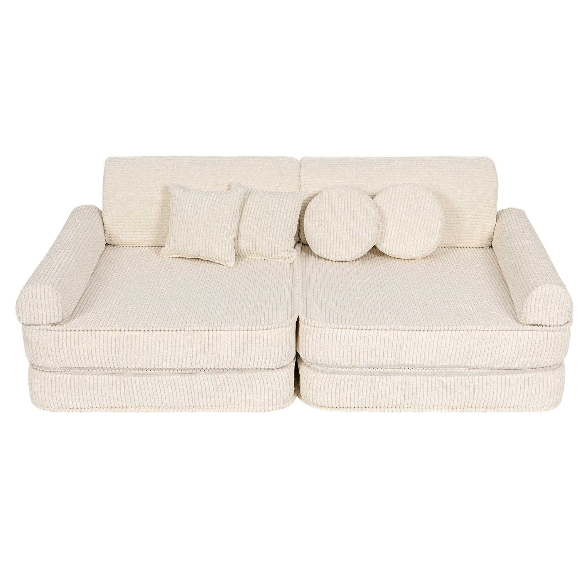 Design4Kids Spielsofa Jewel Max Cord - almond beige